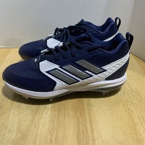 adidas Mens Shoes Size 9 Icon 8 Baseball Cleats Team Navy Blue‎ Silver IG7100